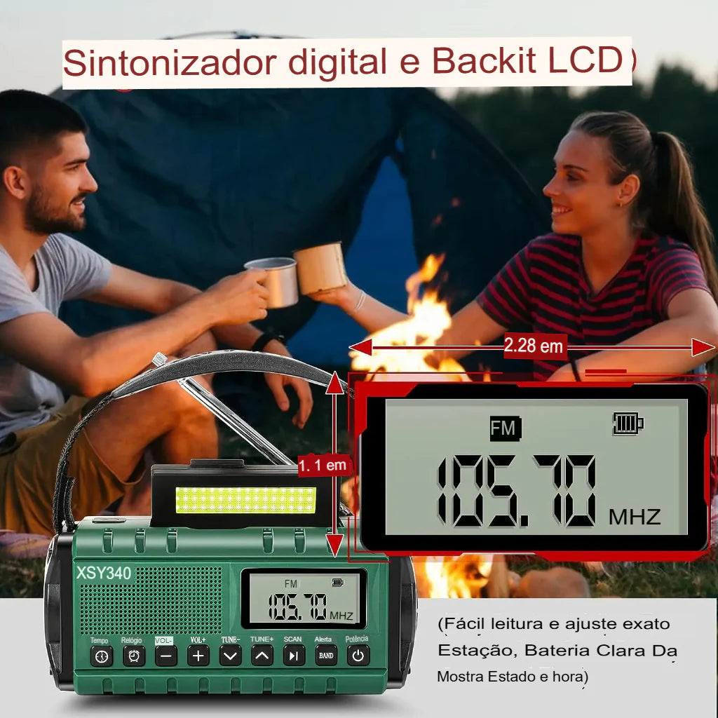 Rádio Portátil de Emergência Storm Guard