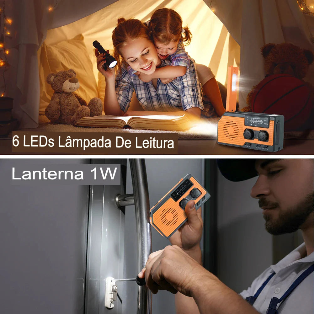 Rádio Portátil amfm de Emergência AlertMax Pro
