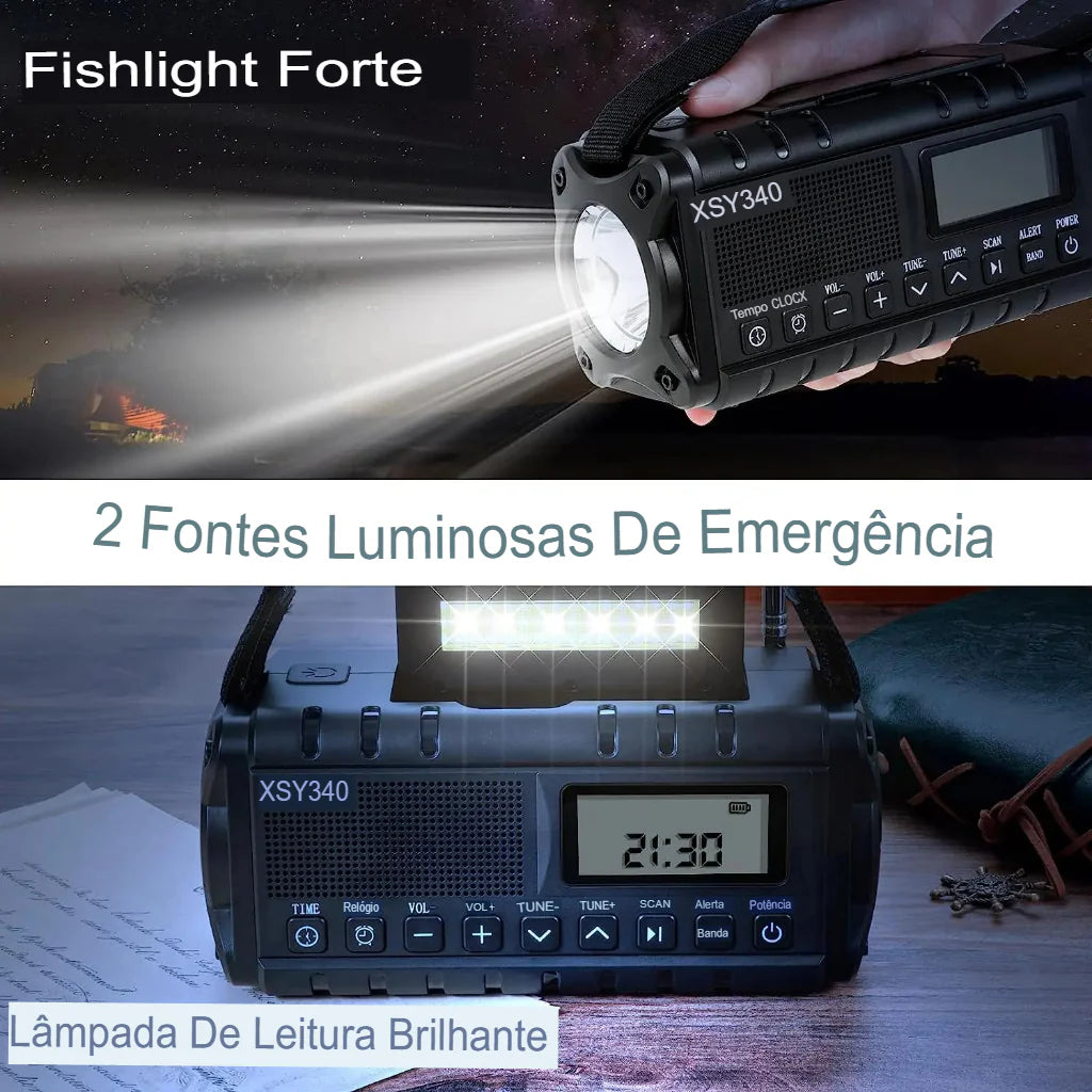Rádio Portátil de Emergência Storm Guard