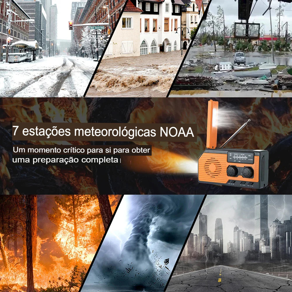 Rádio Portátil amfm de Emergência AlertMax Pro