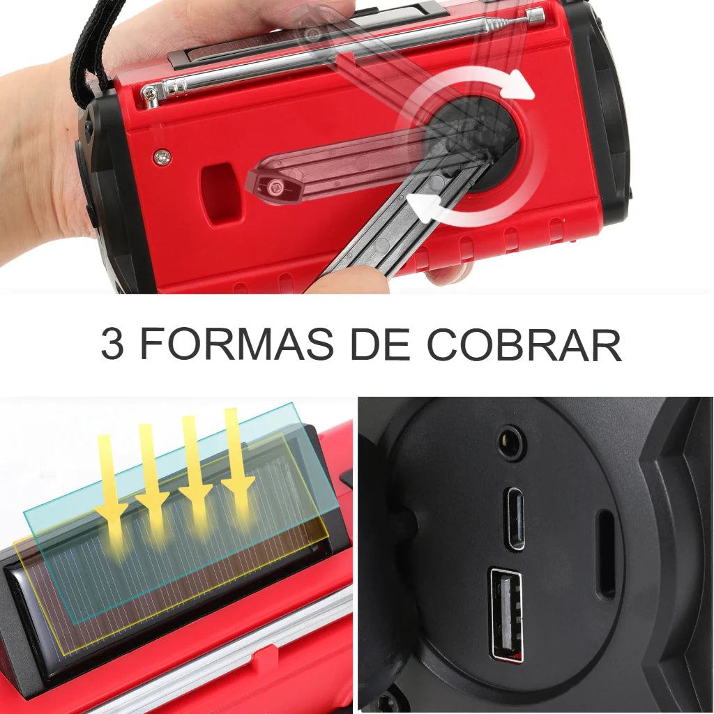 Rádio Portátil de Emergência Storm Guard