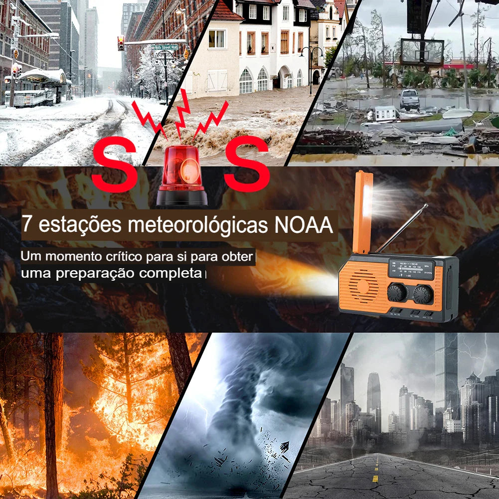 Rádio Portátil amfm de Emergência AlertMax Pro