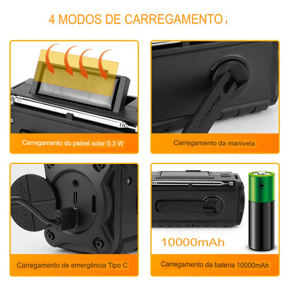 Rádio Portatil amfm de Emergência VITALCOM PRO