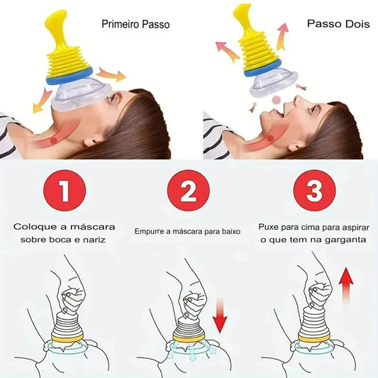 Kit de Primeiros Socorros para RCP + Desengasgador LifVac
