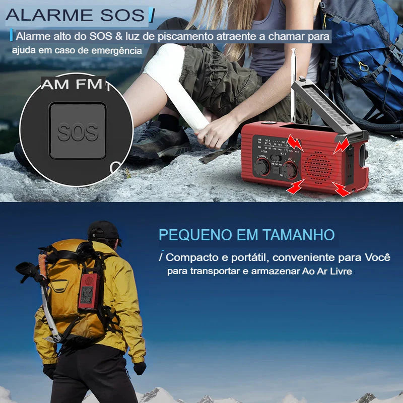 Rádio Portátil Powerlink Survival