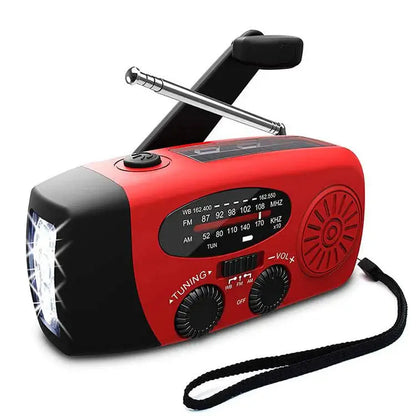 Rádio de Emergência Solar + Manivela "VITALINK"